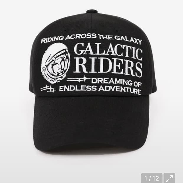 넥스트도어립스 GALACTIC RIDERS CAP BLACK 