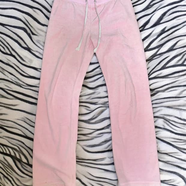 y2k 갸루 핑크 트레이닝 팬츠