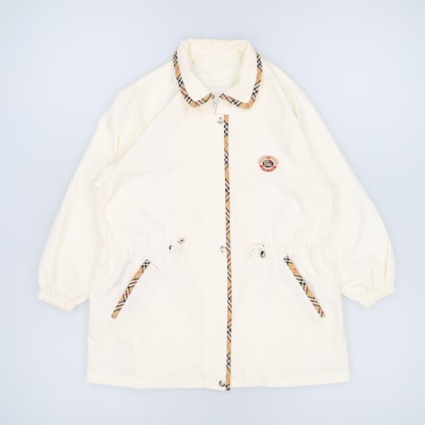 [XL이상] 버버리 빈티지 허리스트링 우븐 바람막이 자켓 3966