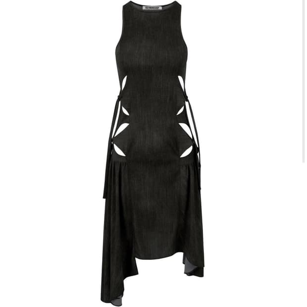 Arum Cutout Dress, Slate