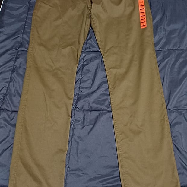 유니클로 미사용 방풍면바지 35인치 기장114