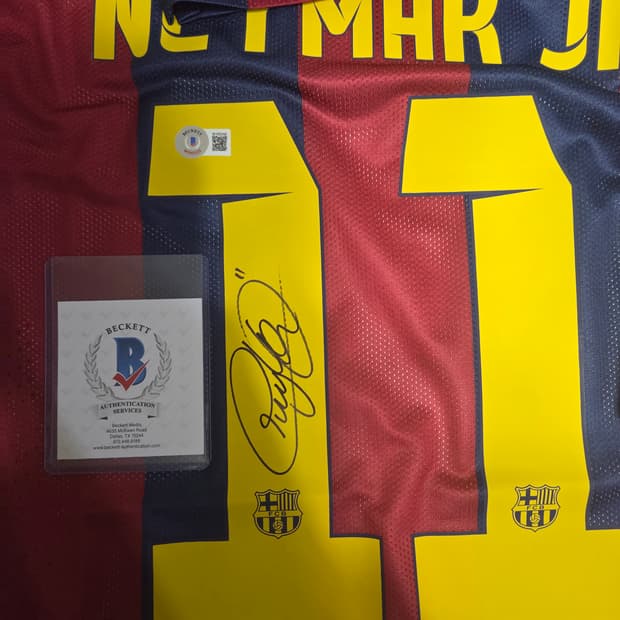 14-15 바르셀로나 네이마르+하피냐 사인 유니폼 판매