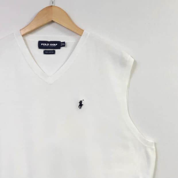 XL 폴로 화이트 베스트