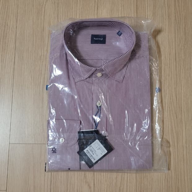 밴브루 스트라이프 셔츠 레드 100 새상품