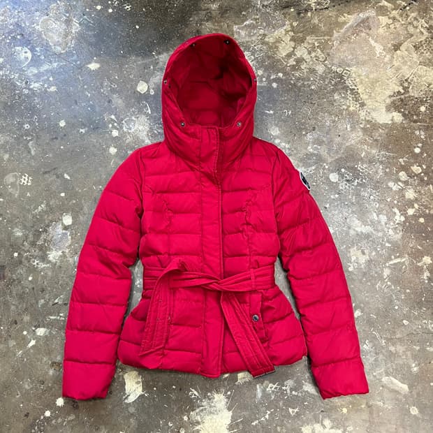 XS) 아베크롬비 밸티드 다운패딩점퍼 자켓