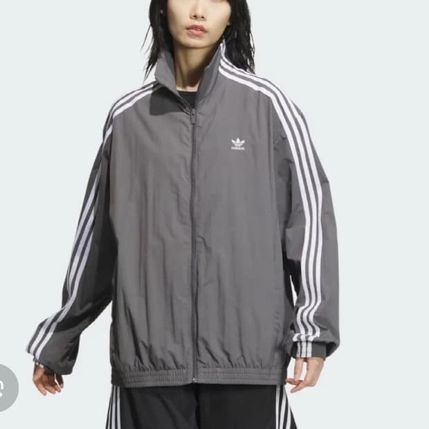 아디다스 그레이 바람막이