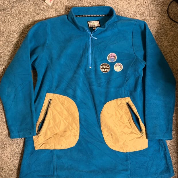 반집업 풀오버 후리스 vintage