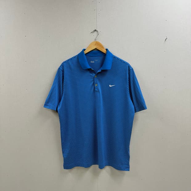 남성 XXL 110 / 나이키 블루 반팔 카라티