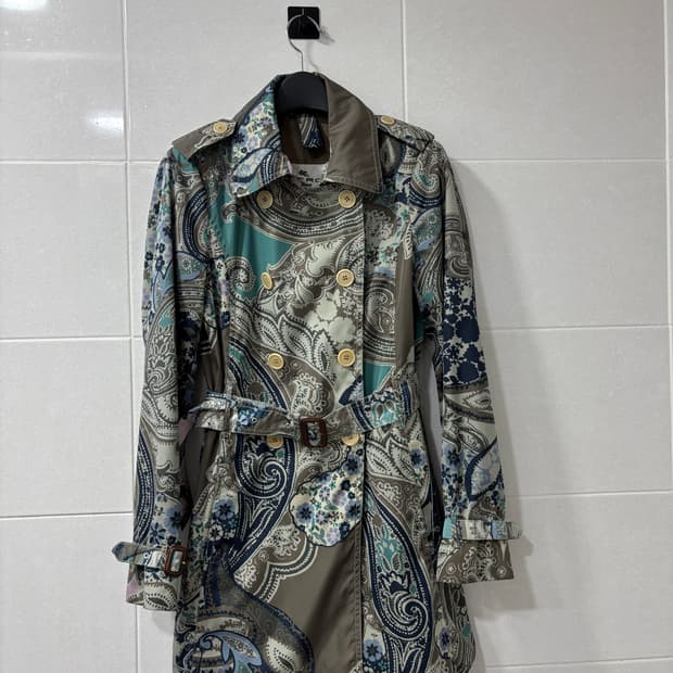 정품)에트로 페이즐리 트랜치