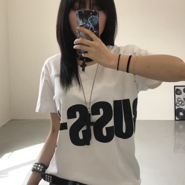 RUSS.K 프린팅 화이트 반팔
