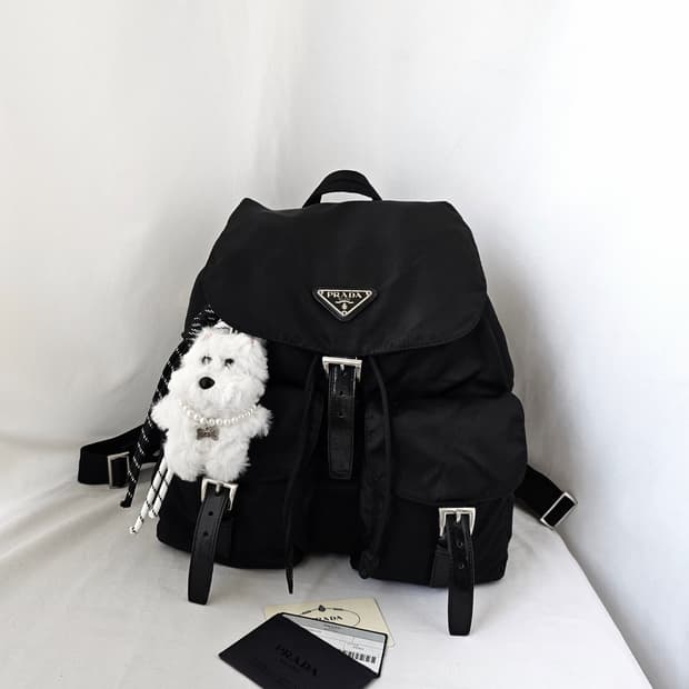 [정품 PRADA] 프라다 투포켓 나일론 빈티지백팩