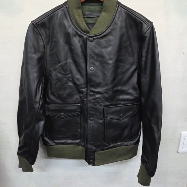 빈티지 라이더 봄버 말가죽 자켓 M L