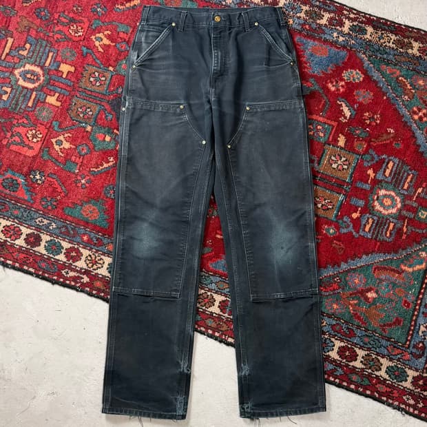 OG USA Made 칼하트 B01 더블니 블랙 칼하트 썩블니