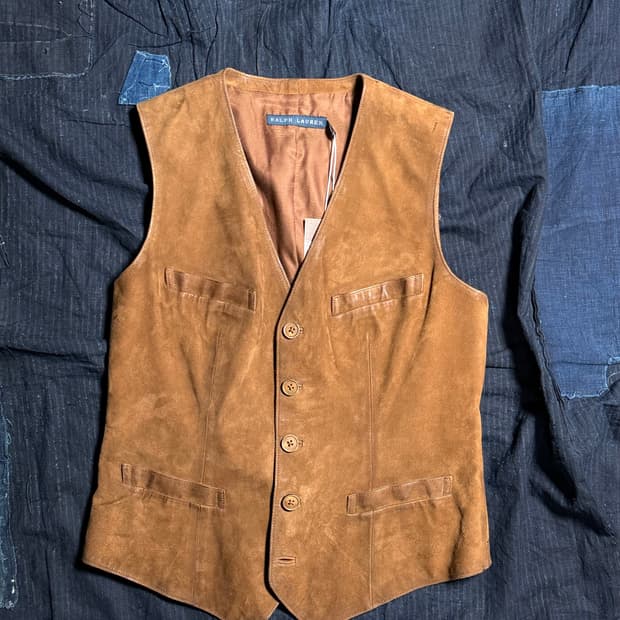 폴로 랄프로렌 파인 고트 스킨 스웨이드 베스트 6