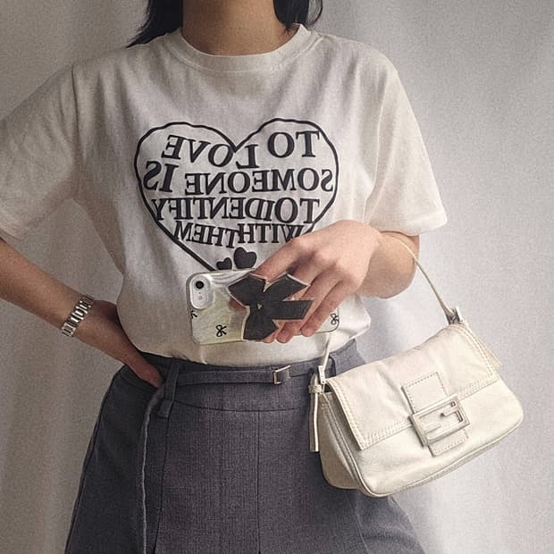 [정품 FENDI] 펜디 스몰 맘마 바게트백 숄더백
