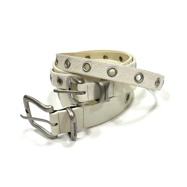 9999아카이브 송치 아일렛 벨트 화이트