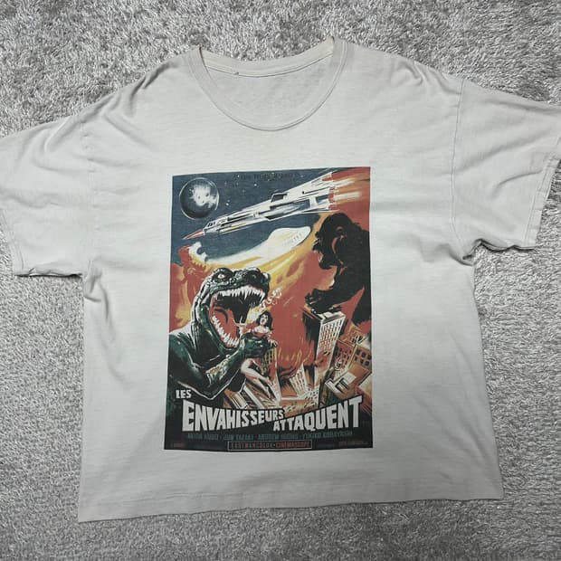 옴니피플 빈티지 카툰 반팔티