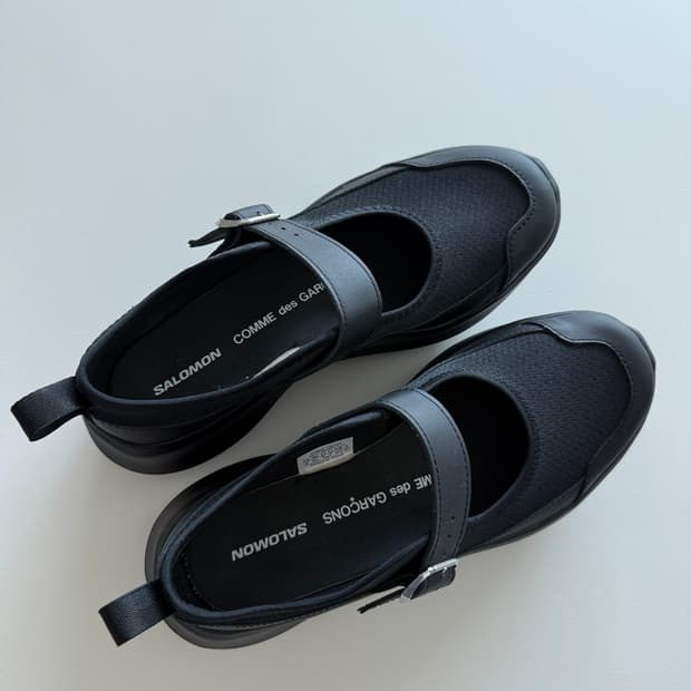 살로몬 꼼데 RX 메리제인 플랫폼 CDG 블랙 245