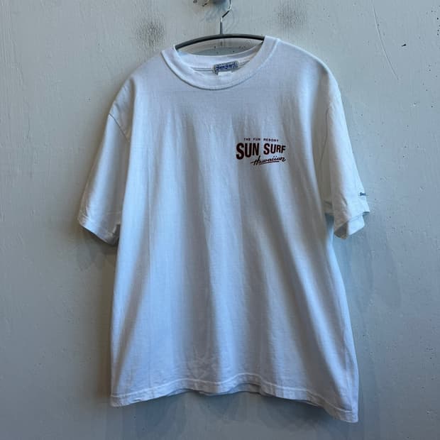 SUN SURF 선 서프 하와이 반팔 티셔츠 Made in USA