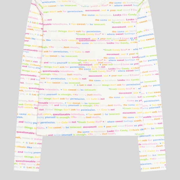 F.E.E.S] jersey pattern long top