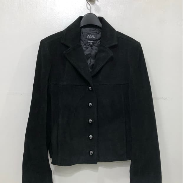 A.P.C 아페쎄 19ss 소가죽 스웨이드 자켓 36