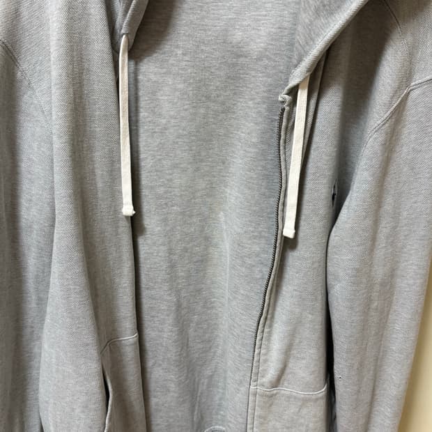 폴로 후드집업 그레이 M