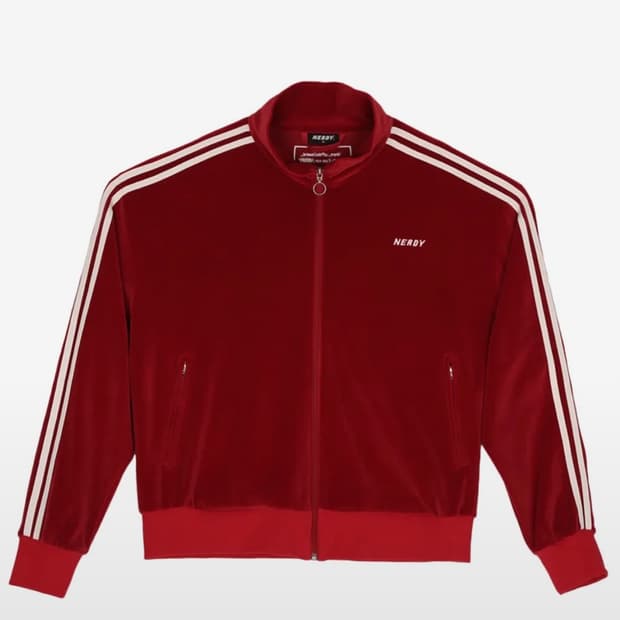 널디 벨로아 트랙탑 버건디 M