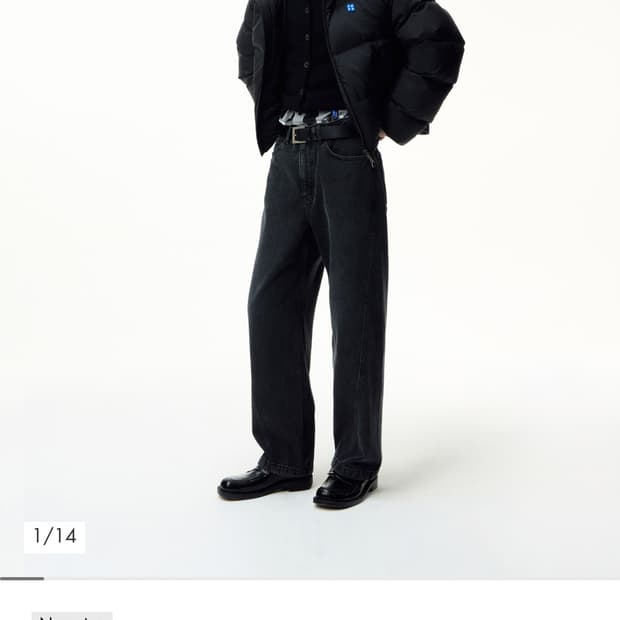 아더에러 시그니피컨트 숏패딩 M사이즈