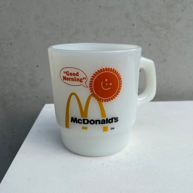Fire-King  McDonald mug 유리컵 머그컵
