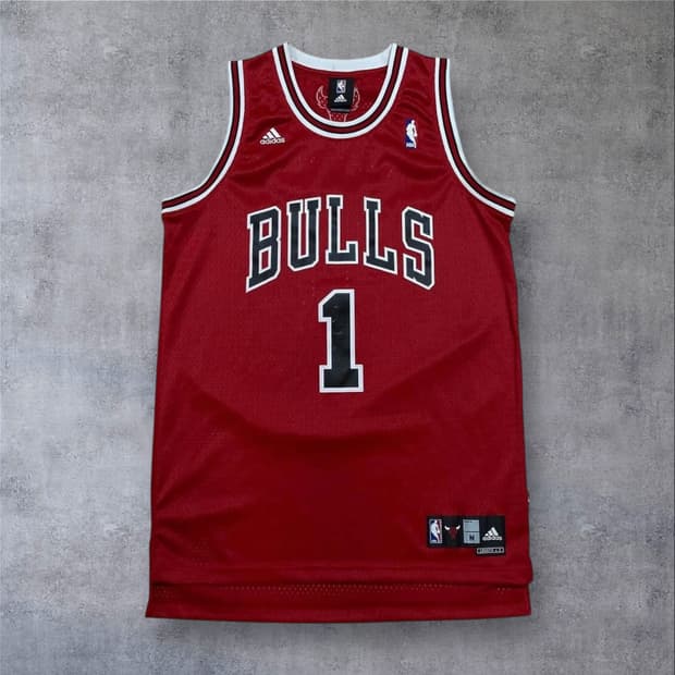 아디다스 x NBA 데릭 로즈 마킹 시카고 불스 져지