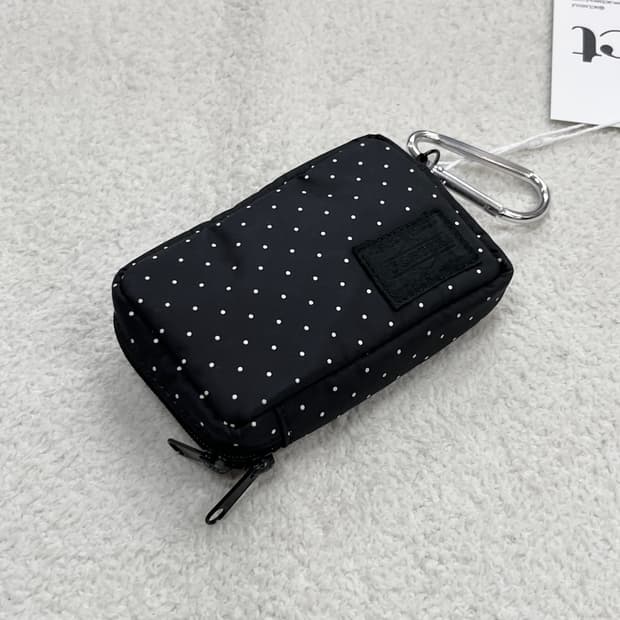 포터 도트 지갑 블랙