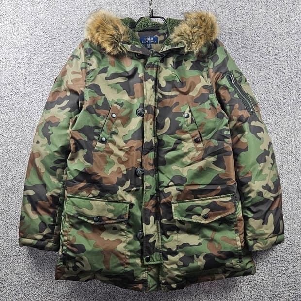 폴로랄프로렌 카모플라쥬 퍼후드 패딩 자켓 ( XL ) / 10711