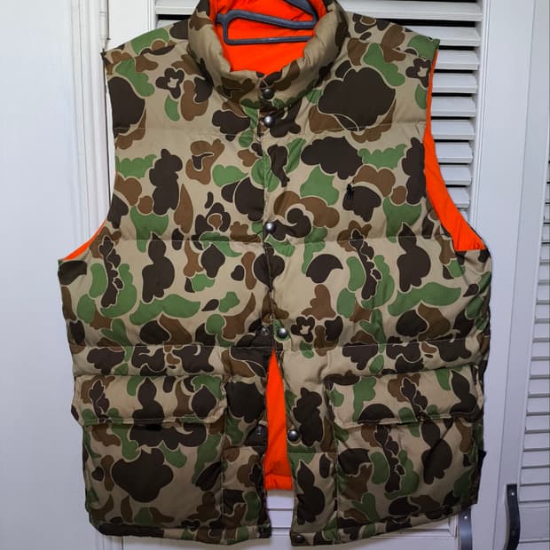 XL 폴로랄프로렌 카모플라쥬 패딩조끼