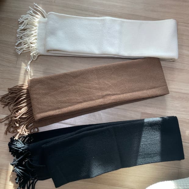 유니클로 히트텍 스카프 머플러 (블랙,아이보리,베이지)