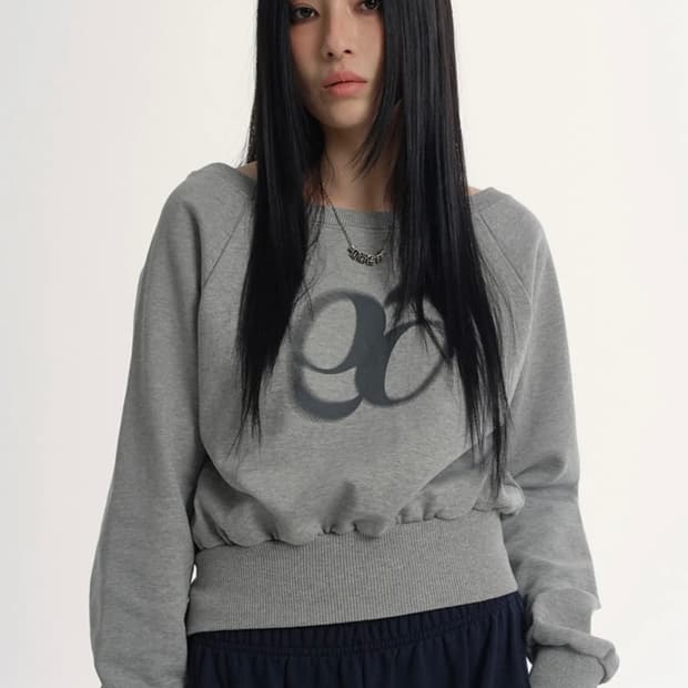 애즈온 MANDY SWEATSHIRT, GRAY