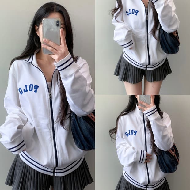 폴로 스펠아웃 집업