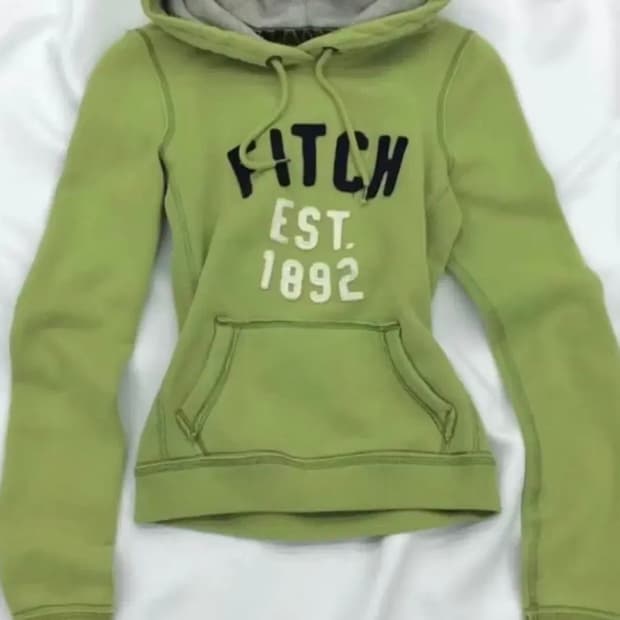 아베크롬비 녹차 연두  후드티