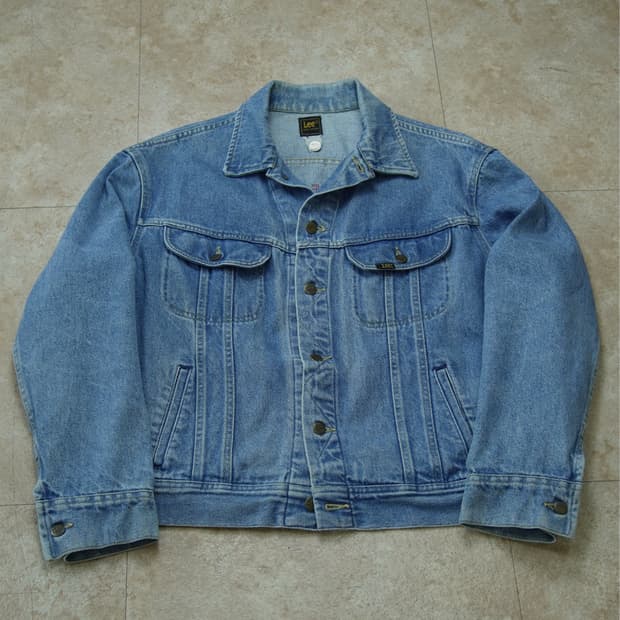 80s Lee 220j 하드 락 카페 데님자켓 Made in USA