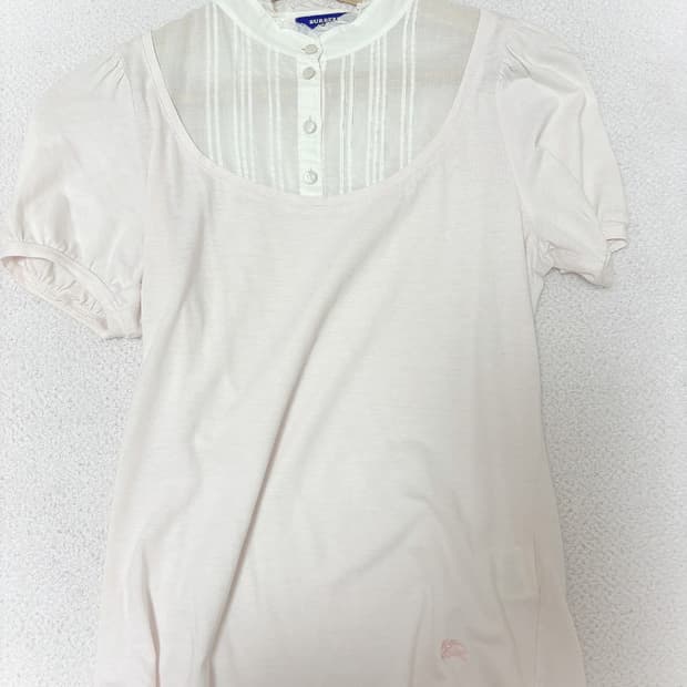 핑크 버버리 블루라벨 고전 리즈리사 아가일 니트 세트