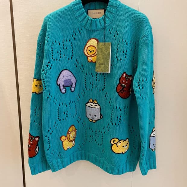구찌 카와이 캐릭터  니트 M
