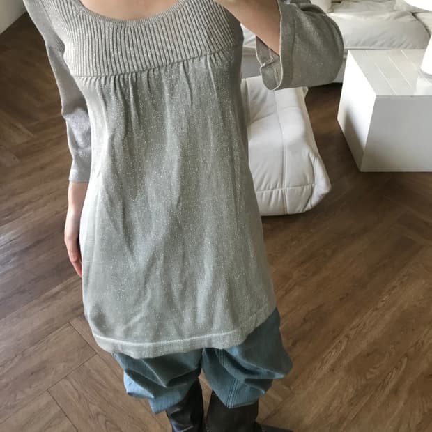 vintage grey pearl one-piece