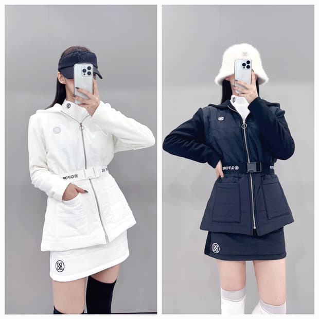 PXG 여성 패딩 스커트 세트