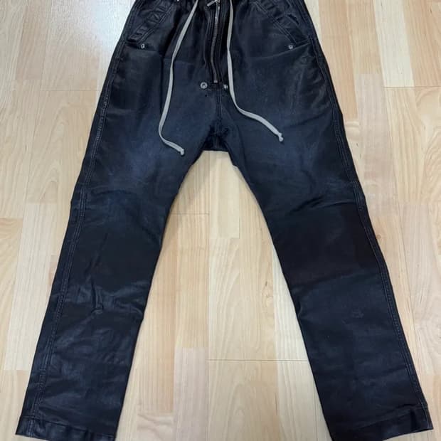 릭오웬스 다크쉐도우 코팅 데님