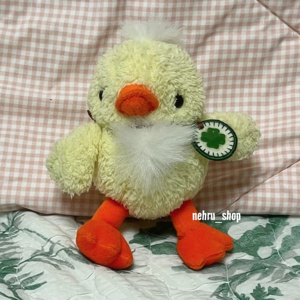 (이체시에눌) 고전 시나다컴퍼니 행운의 네잎클로버 병아리 인형 누이 