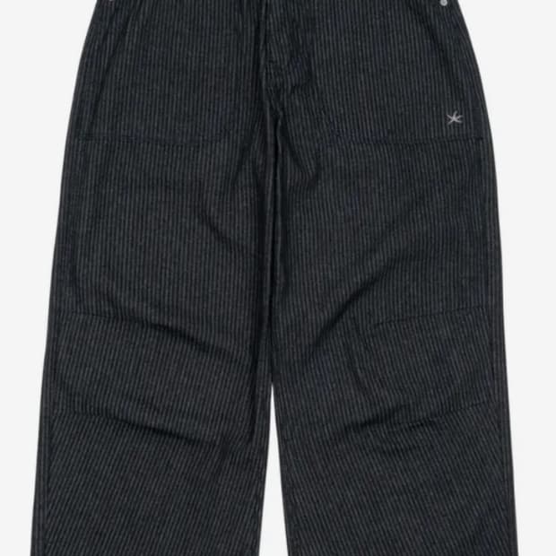 더콜디스트모먼트 starfish pin stripe 바지 블랙 S(새상품