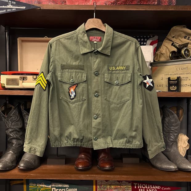 90s 아비렉스 OG-108 DMZ 패치워크 코튼 필드셔츠 N1147