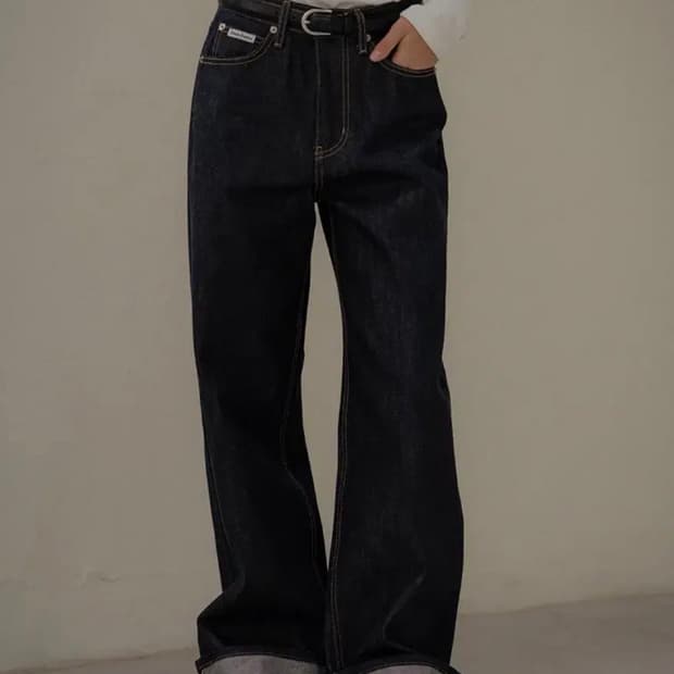 [미 시착 새 상품] 틸아이다이 셀비지 생지데님 s