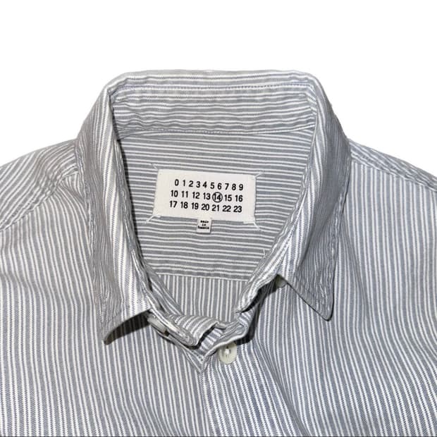 마르지엘라 스티치 스트라이프 셔츠