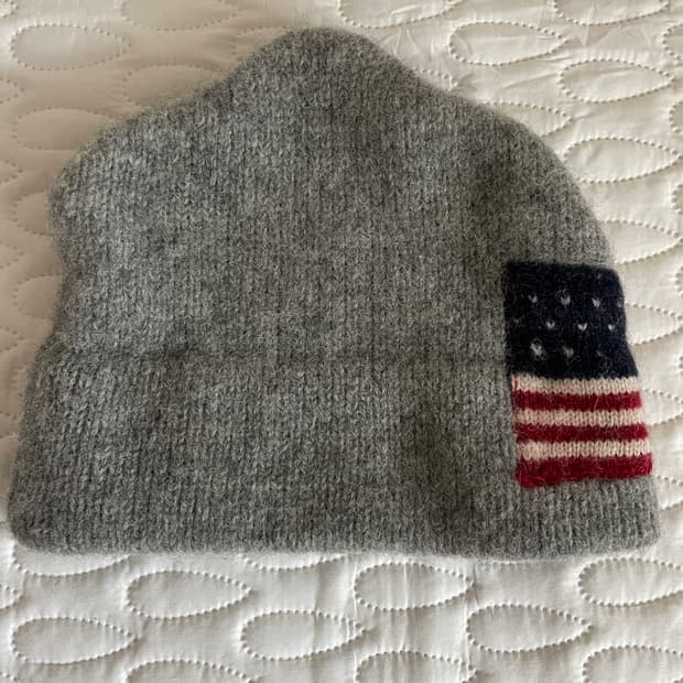 빈티지 폴로 성조기 비니