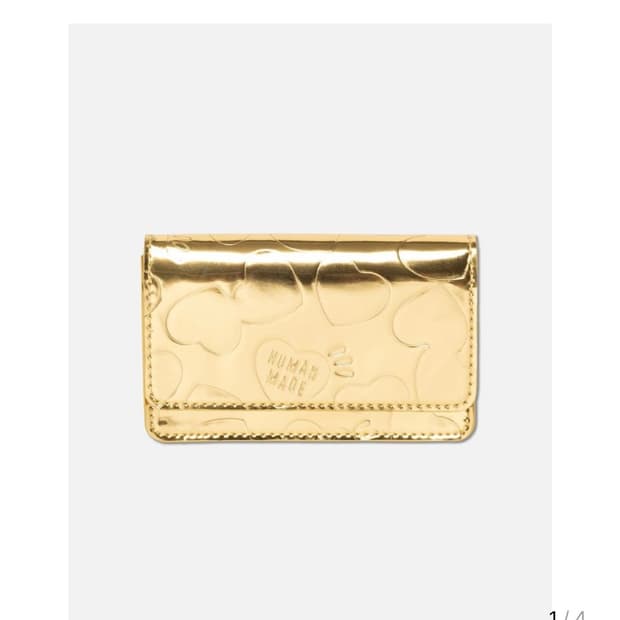 휴먼메이드 금색 소가죽 지갑